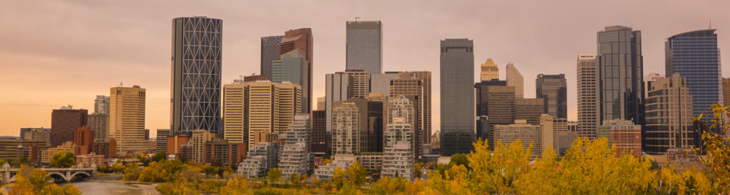 landscape shot of calgary city downtown alberta canada